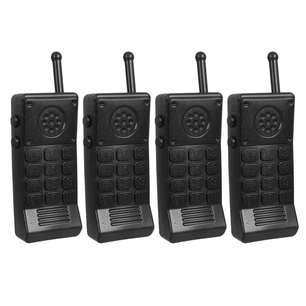 4 walkie-talkies realistas para niños pequeños, juguetes interactivos para padres e hijos, actividades de aprendizaje preescolar.
