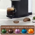 thumbnail image 2 of 2Pcs Reusable Coffee Capsule Lids for , Refillable Vertuo Coffee Capsules Discs with Aluminum Foil, 2 of 5