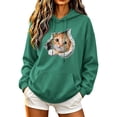 thumbnail image 3 of NSLGXD Cat Print Pullover Hoodies for Women Animal Graphic Loose Drawstring Hooded Sweatshirt Long Sleeve Soft Fleece Lined Casual Tops with Pocket S-XL, 3 of 6