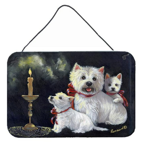 Carolines Treasures PPP3288DS812 8 x 12 Po. Impressions Murales Ou de Porte de Westie Westies Aglow