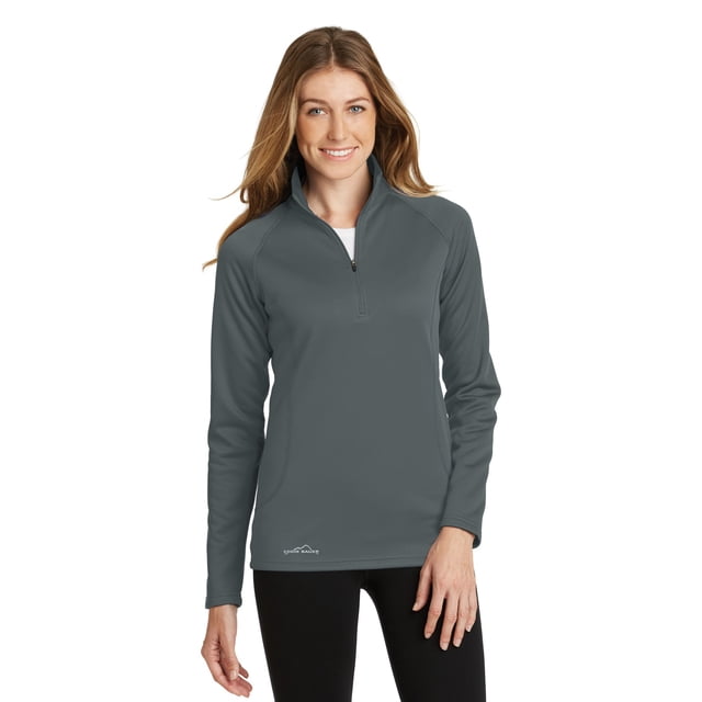 Eddie Bauer® Ladies Smooth Fleece 1/2-Zip. EB237 eddie bauer EB237