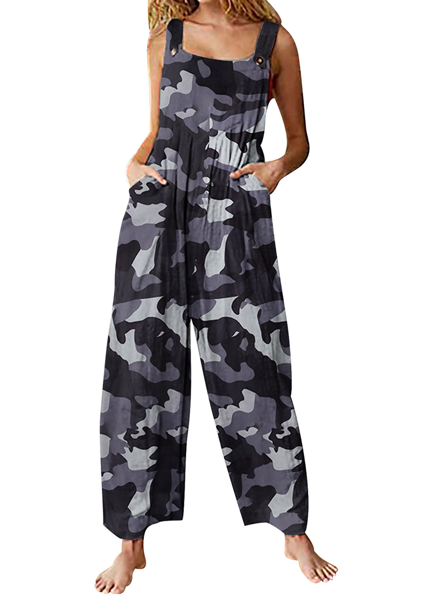 hower Women Sleeveless Camouflage Spaghetti Strap Bodycon Jumpsuit Rompers hower Women Sleeveless Camouflage Spaghetti Strap Bodycon Jumpsuit Rompers