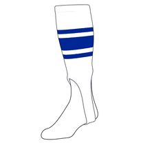 TCK Baseball Stirrups Medium (200C, 7in) White, Royal