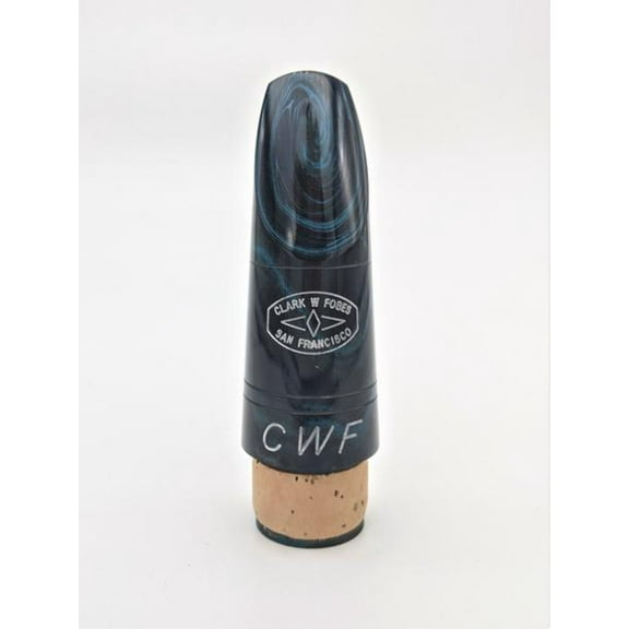 Clark Fobes CWF 10K Series Bb Clarinet Mouthpiece - Blue Marbled