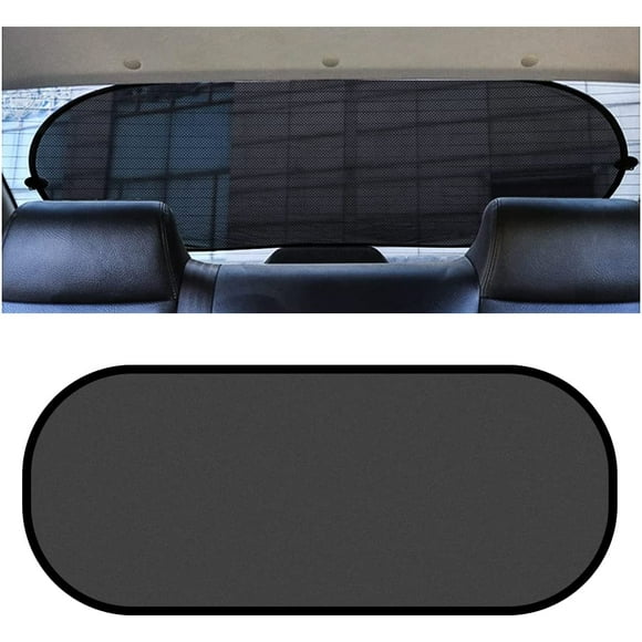 Car Rear Window Sunshade with Suction Cup, Sun UV Rays Protection for Car Back Window, Sunlight Shield Blocker Mesh Cover for Rear