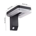 thumbnail image 3 of Xihbxyly Aplique Solar de Pared, Iluminación Exterior Impermeable, Sensor Led, Ahorro de Energía, Fácil Instalación, Apto para Múltiples Escenarios, Jardín, Patio, Porche, Balcón, Tamaño 13 X 10 X 5, 3 of 7