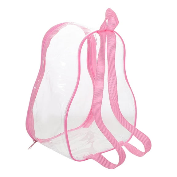 LEORX Doll Storage Holder Transparent Design Pink for Outings 1Set