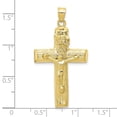 thumbnail image 2 of FJC Finejewelers 10 kt Yellow Gold Crucifix Charm 45 x 24 mm, 2 of 6