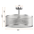 thumbnail image 4 of Giantex 6 Lights Industrial Ceiling Light, Semi Flush Mount Light Fixture, Ceiling Ligh for Home, 4 of 6