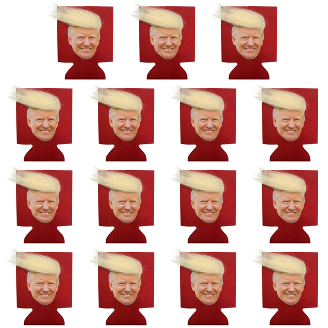 Trump Funny Hair - Enfriador latas portavasos para botellas vasos pinta