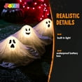 thumbnail image 6 of Joyfy 3 Packs Halloween Ghost Decorations,Light Up Flying Ghost Garden Stakes Outdoor Halloween Decorations,Pathway Lights Halloween Yard Outdoor Decorations Haunted House Decorations, 6 of 8