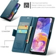 thumbnail image 3 of WWS-Cover for Samsung Galaxy A23 Wallet Case with Card Holder, Kickstand RFID Blocking Magnetic Closure Shockproof Protective PU Leather Case for Samsung A23 Flip Wallet - Blue, 3 of 4