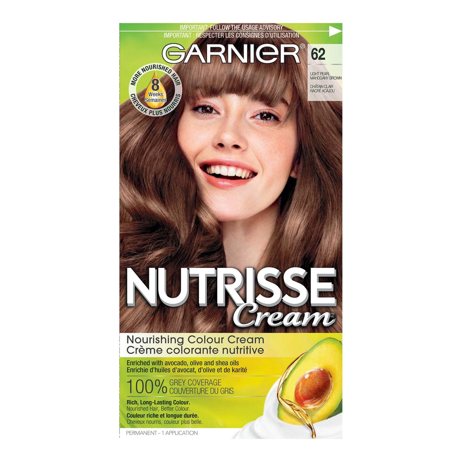 Garnier Nutrisse Ultra Crème, Permanent Hair Dye, Long-Lasting,1 unit