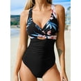 thumbnail image 4 of Cupshe Women's One Piece Swimsuit Cutout Runching Tummy Control Swimwear, 4 of 5
