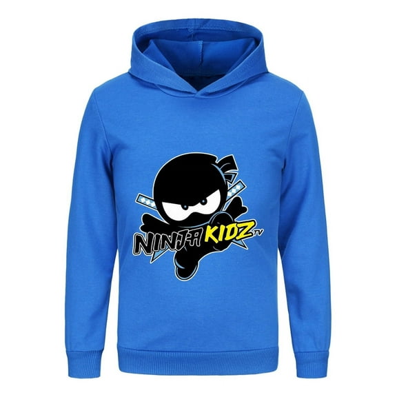 Ninja Kidz Graphic Hoodie for Kids – Fun Print Pullover Sweatshirt for Boys Girls, Long Sleeve Cosplay Outfit