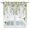 SpringGreen, variant on Swag Valance Curtains for Windows, Watercolor Floral Light Filtering Kitchen Curtains, Spring Flowers Birds Plants Country Beige Window Treatment Valances for Living Room, 28x36 - 2 PCS