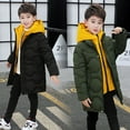 thumbnail image 6 of Mercatoo Windproof Warm Winter Coat for Boys Zip Up Button Quilted Padded Long Puffer Jacket Teen Cold Weather Proof Outerwear, 6 of 9