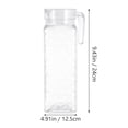 thumbnail image 2 of AMERTEER Carafes 1.1L Elegant Transparent PC  Bottle for Drinks Carafe, 2 of 6