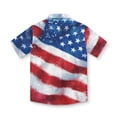 thumbnail image 5 of EnJoCho USA Flag Shirt Kids 4th of July Button Down Shirts Girls Boys Patriotic Short Sleeve Independence Day Tee Tops 5-14T Baby 250th Anniversary USA Outfits, 5 of 6