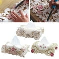 thumbnail image 5 of Exquisite Vintage Lace Fabric Tissue Box Cover - Enhance Your Home Decor!, 5 of 6