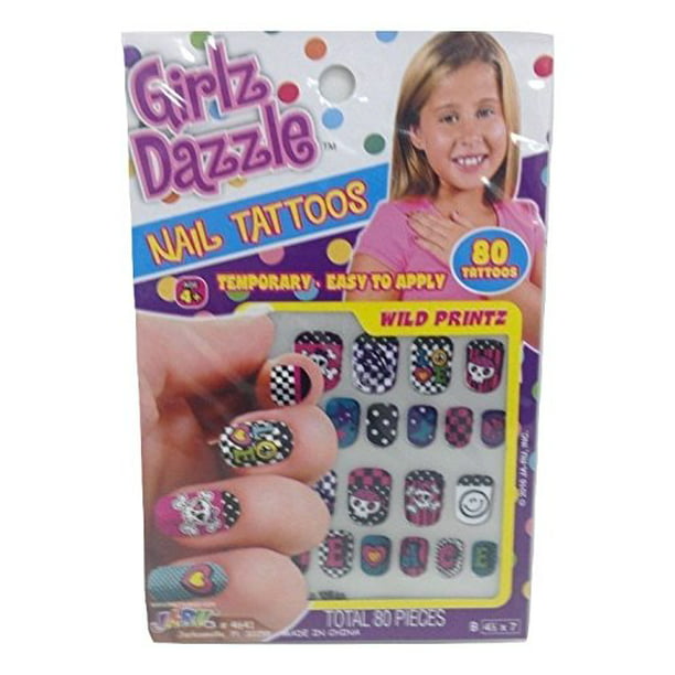 Girlz Dazzle Temporary Nail Tattoos 
