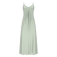 thumbnail image 5 of Summer Fashion Plus Size Spring Dresses for Women 2026 Solid Color V-neck Adjustable Strap, 5 of 7