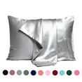 thumbnail image 4 of Dtwnek 2 Pcs Soft Silk Pillowcase, Comfortable Smooth Pillow Case Bed Pillow Covers, 20 x 36 inches, 4 of 10
