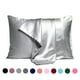 thumbnail image 2 of Nvzi 1 funda de almohada de seda sintética Comienza tu noche de ensueño con esta funda de almohada cómoda y transpirable de 20,08 x 29,92 pulgadas (arena de guisante), 2 of 5