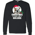 thumbnail image 3 of Inktastic Christmas is Better with a Bulldog Long Sleeve T-Shirt, 3 of 5