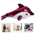 thumbnail image 4 of BRIGHTFUFU Delfín de peluche de juguete, delfín de peluche, decoración de dormitorio con lentejuelas, 4 of 7
