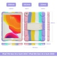 thumbnail image 6 of Dteck Case for Apple iPad 8th Generation 10.2" (2020),Shockproof Rubber Armor 3-Layer Protection iPad 7th Gen 10.2-inch 2019 Case Hybrid Hard Kicstand Cover without Screen Protector,Colorful Pink, 6 of 6