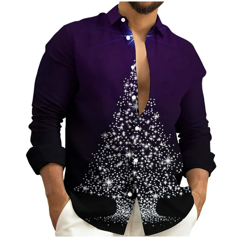 big and tall christmas dress shirts Amazon.com: Hawaiiian Christmas Vacation Shirt for Mens Big and Tall Mens Dress Shirt Semi Casual Shirts for Men Christmas Shirts for Men Mens T- Shirts V Neck Tropical Turquoise USA Shirt for Men
