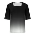 thumbnail image 5 of Half Sleeve Top for Women Summer Dressy Casual Tunic Top, Limited Time Under 10 Dollars #8, 5 of 6