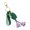 A, variant on PU Keychain Floral Pattern Alloy Hook Women Accessories Lightweight Everyday Carry Item