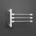thumbnail image 4 of Cheers.US Wall Mounted Towel Bar, Swivel Towel Rack Stainless Steel Towel Hanger 180° Rotation Space Saving Towel Racks for Bathroom, 4 of 6