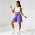 thumbnail image 5 of vigerkar Women's Lightweight Hiking Cargo Shorts Quick Dry Athletic Shorts Camping Travel Golf Zipper Pockets Water Resistant (Purple, 3XL), 5 of 9