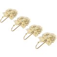 thumbnail image 5 of 4 piezas de perchero vintage rosa para colgar en la pared, perchero para ropa, toalla de baño, dorado, 5 of 5