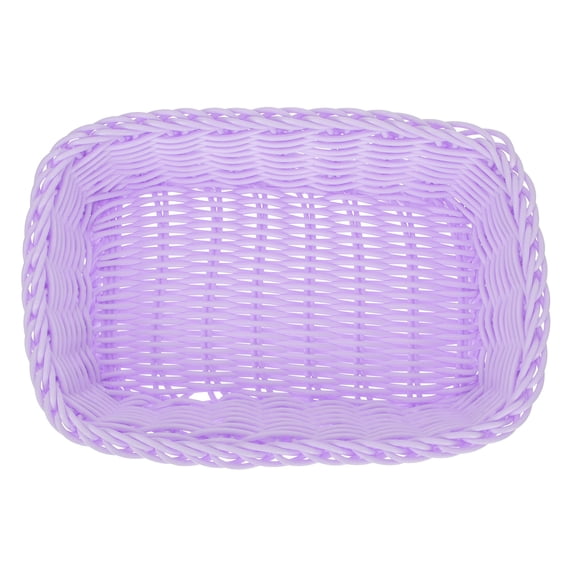 Delicate Woven Basket Canvas Storage Cubes for Purple Display