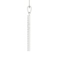 thumbnail image 3 of Clara Pucci 14K White Solid Hypoallergenic Gold 0.575Ct Synthetic Sapphire Round Brilliant Cut Designer Necklace Pendant Designer For September, 3 of 6