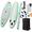 Mint Green, variant on Sky Blue 10'5" Inflatable Stand Up Paddle Board with Non-Slip Eva Deck and Carry Bag