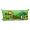 Mojang Minecraft Battle Time Green Body Pillow Cover, 100% Microfiber