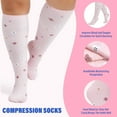 thumbnail image 5 of UNEEI  3 Pairs Wide Calf Compression Socks for Women and Men,Plus Size Knee High Support Stockings for Circulation,Nurses,Travel and Daily Wear,Size 2XL, 5 of 9