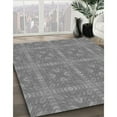 thumbnail image 3 of Ahgly Tapis Rond Lavable en Machine Intérieur Transitionnel Gris Foncé, 6 Pieds Rond, 3 of 7