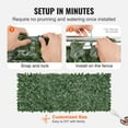 thumbnail image 3 of VEVOR Ivy Privacy Fence, 39 x 98 in Artificial Green Wall Screen, Greenery Ivy Fence with Mesh Cloth Backing and Strengthened Joint, Faux Hedges Vine Leaf Decoration for Outdoor Garden, Yard, Balcony, 3 of 9