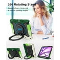 thumbnail image 3 of Iokmax for iPad Air 13 Inch Case M2 2024 with HD Screen Protector & Shoulder Strap & Pen Holder [ 15FT Drop Protection] Heavy Duty Military Case for iPad Air 13 M2 - Rotating Stand for Kids, 3 of 6