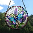 thumbnail image 7 of 89Bloom Butterfly Bush Flowers Window Hanging Stained Glass, Butterfly Bush Flowers Suncatchers for Windows Stained Glass, Stained Glass Butterfly Bush Flowers suncatcher, 7 of 7