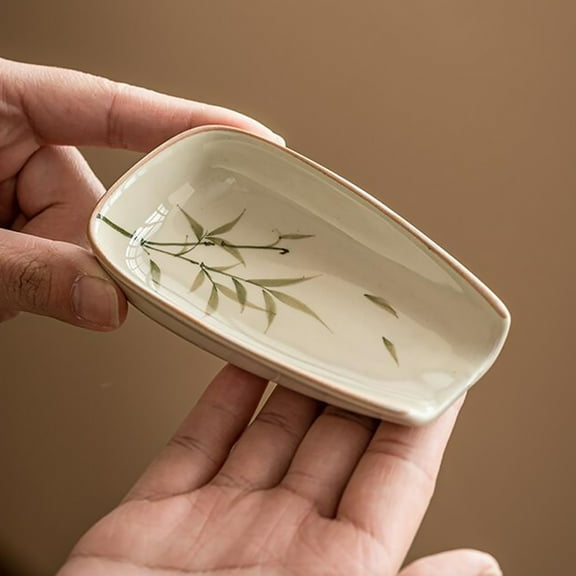 FOMIYES Ceramic Tea Scoop for Home Assorted Color and Stylish Easy to Clean and Set