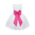 thumbnail image 3 of iEFiEL Kids Toddler Girls Navy Blue Flower Girls Dress Formal Wedding Pageant Party Dress, 3 of 7