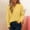 Yellow, variant on Vivianyn HD Women's Waffle Knit V Neck Sweater, Long Sleeve Casual Knit Pullover,Black,Size S-L