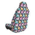 thumbnail image 2 of Daiia Colorful Alpaca Printed Car Seat Cover - Waterproof & Sweatproof - Universal Fit, Machine Washable, Non-Slip - Seat Protector for Car, Truck, SUV, Van (1 Pack), 2 of 5
